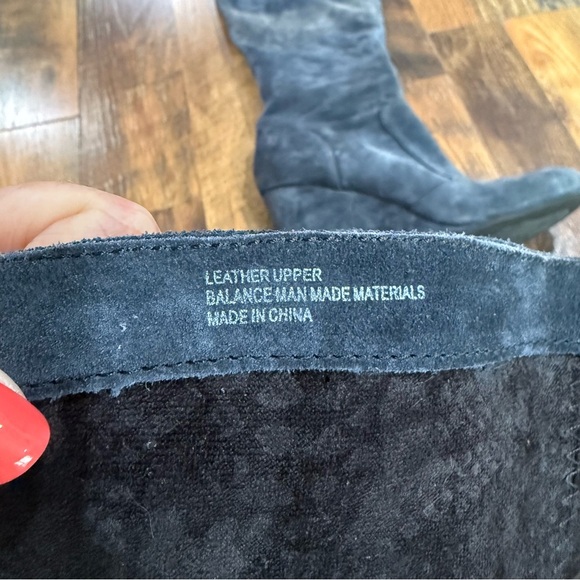 Born Crown Olana Over the Knee Leather Suede Boots - Picture 5 of 8